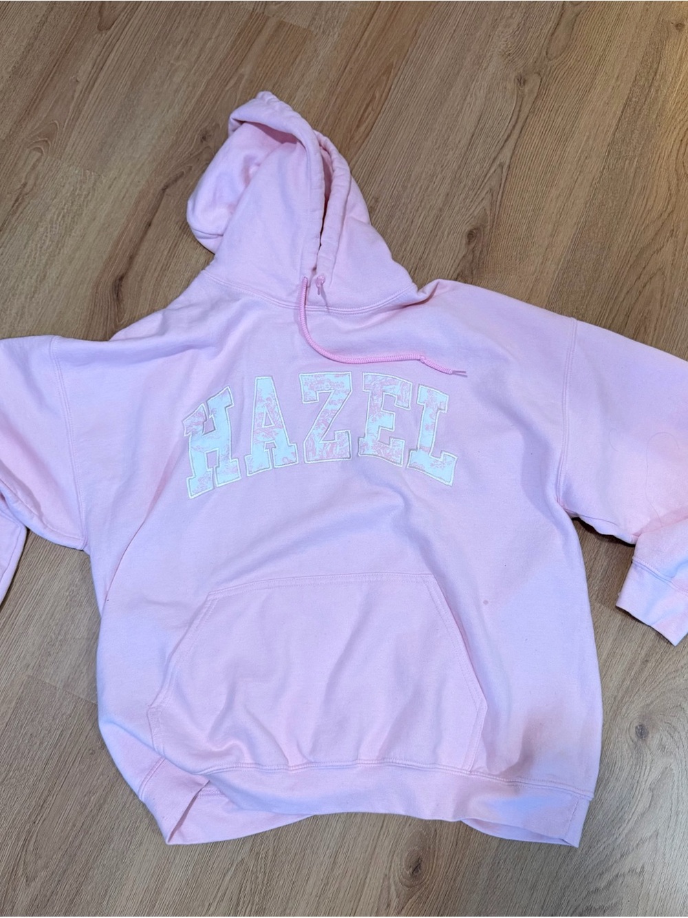 Hazel Boutique Pink Hoodie - Soft Pullover Hooded Sweatshirt